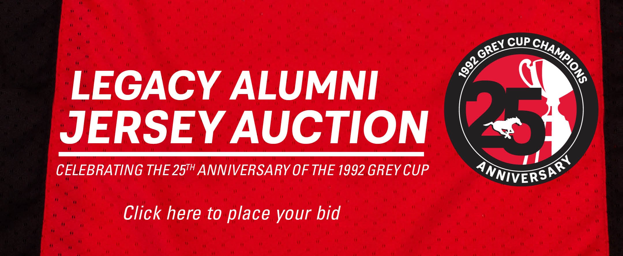 Stampeders Legacy Jersey Auction