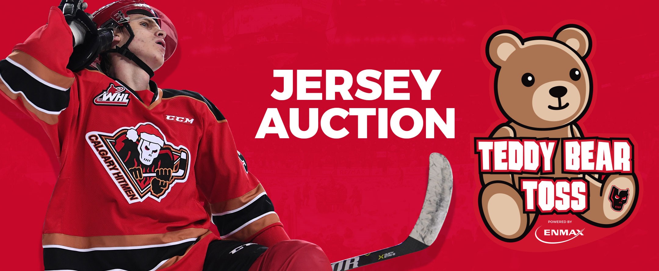2019 ENMAX Teddy Bear Toss Jersey Auction
