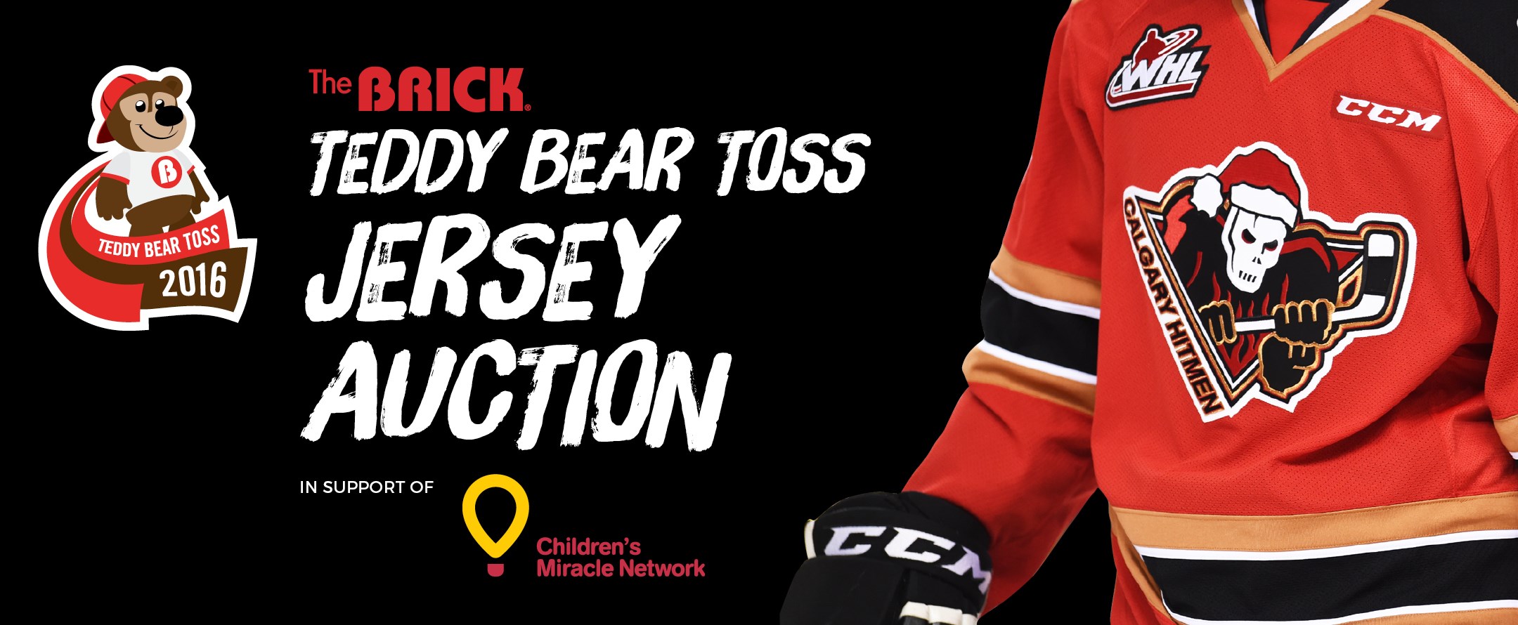 Calgary Hitmen Teddy Bear Jersey Auction