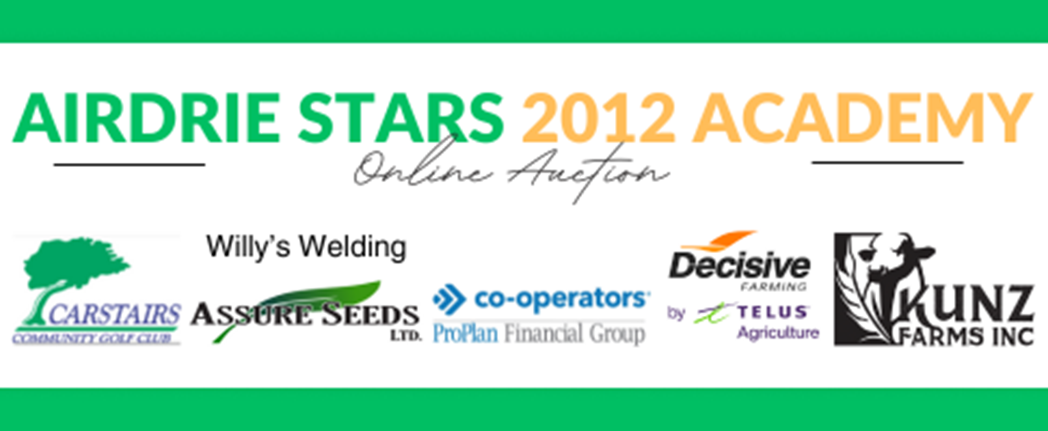 Airdrie Stars 2012 Academy Online Auction