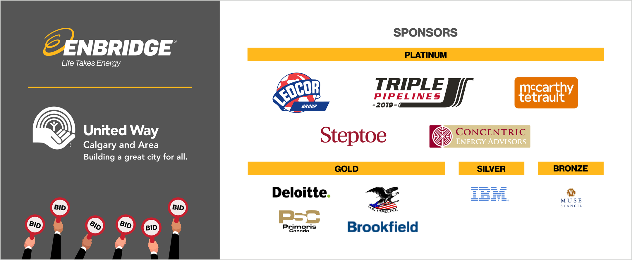 2020 Enbridge United Way Calgary Online Auction
