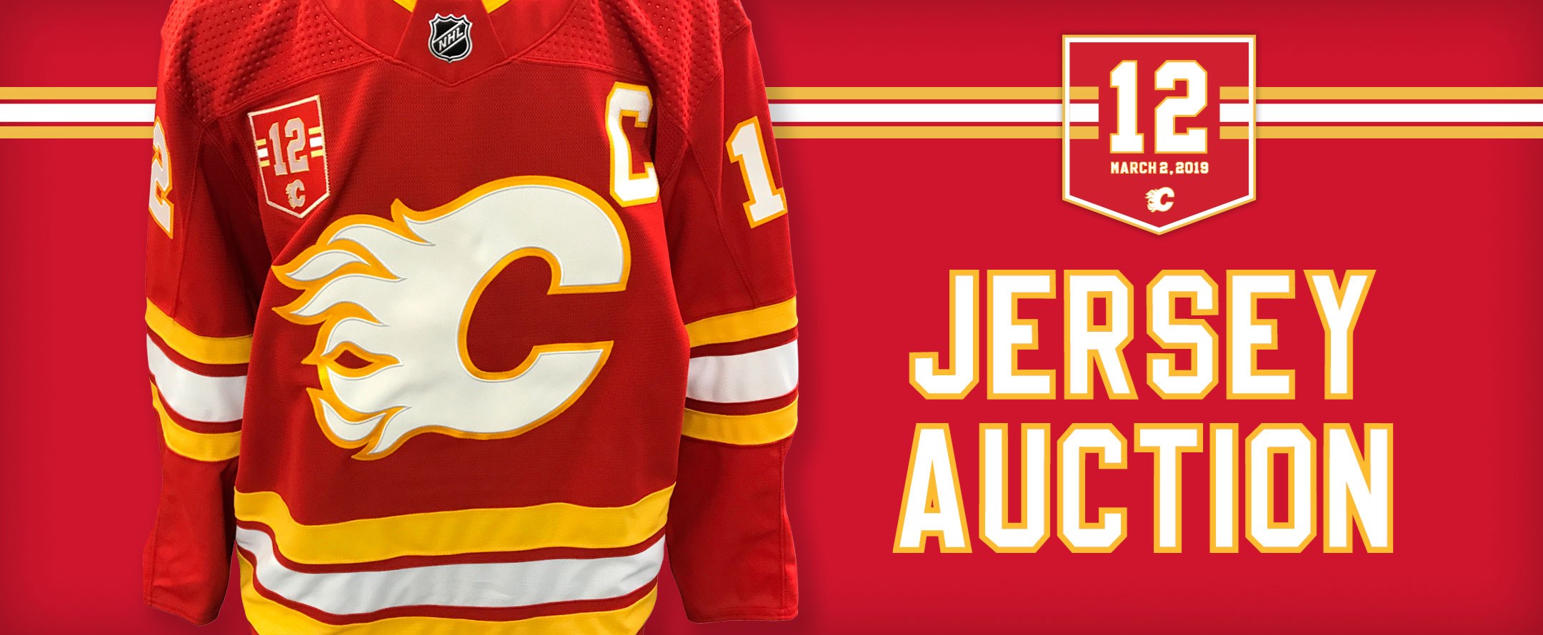 Jarome Iginla Warm Up Jersey Auction