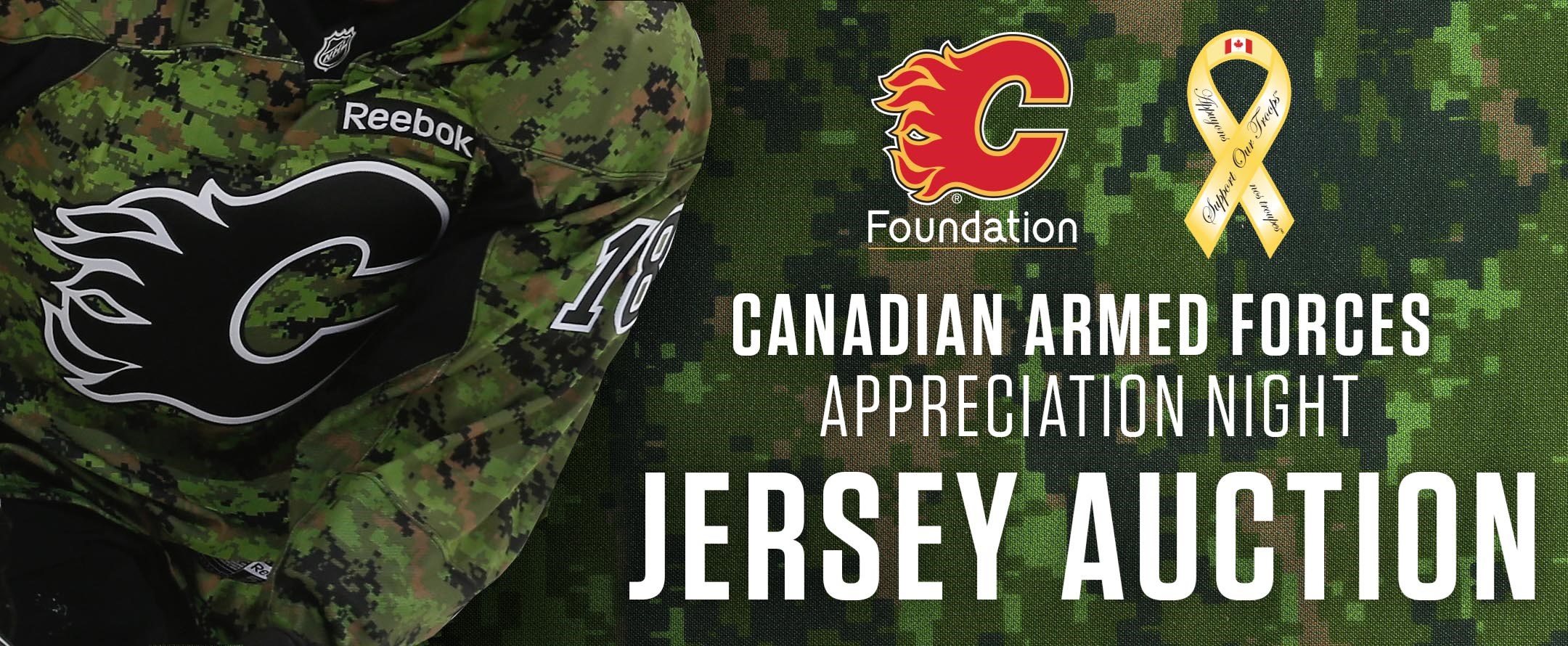 2017 Canadian Armed Forces Camo Jersey Auction