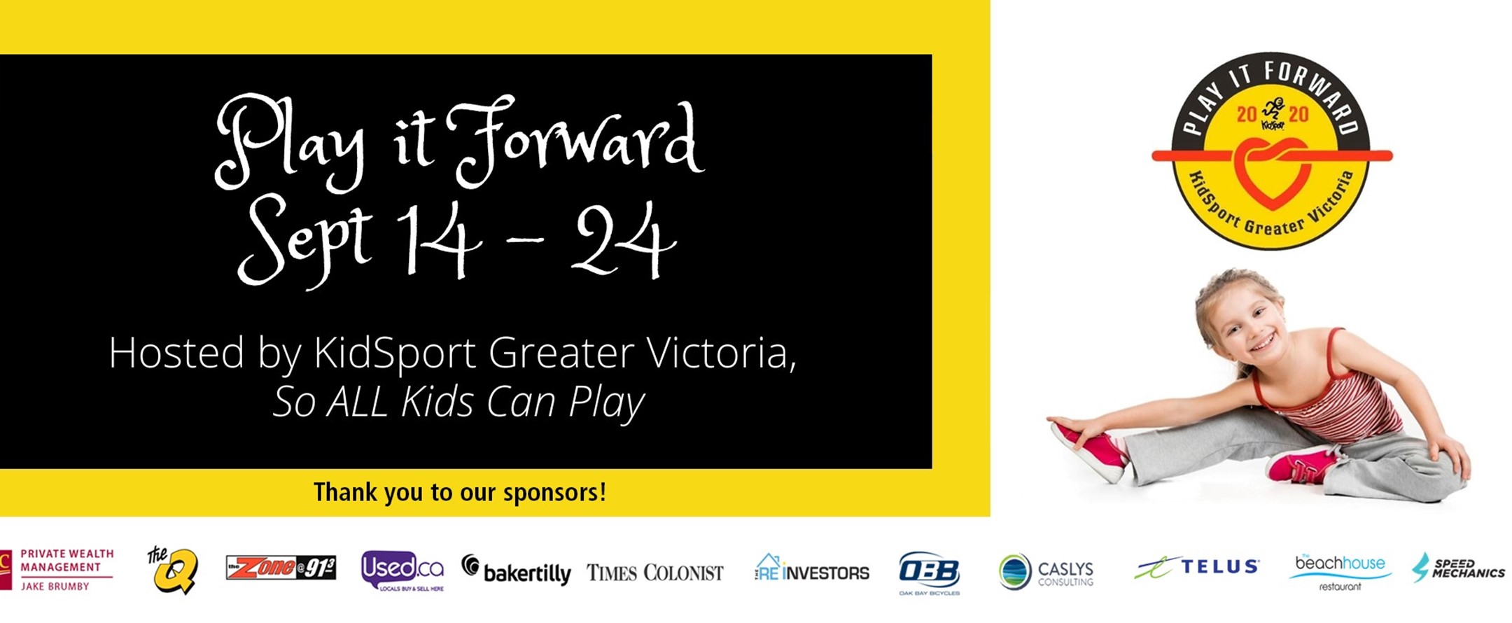 Play It Forward, hosted by KidSport Victoria