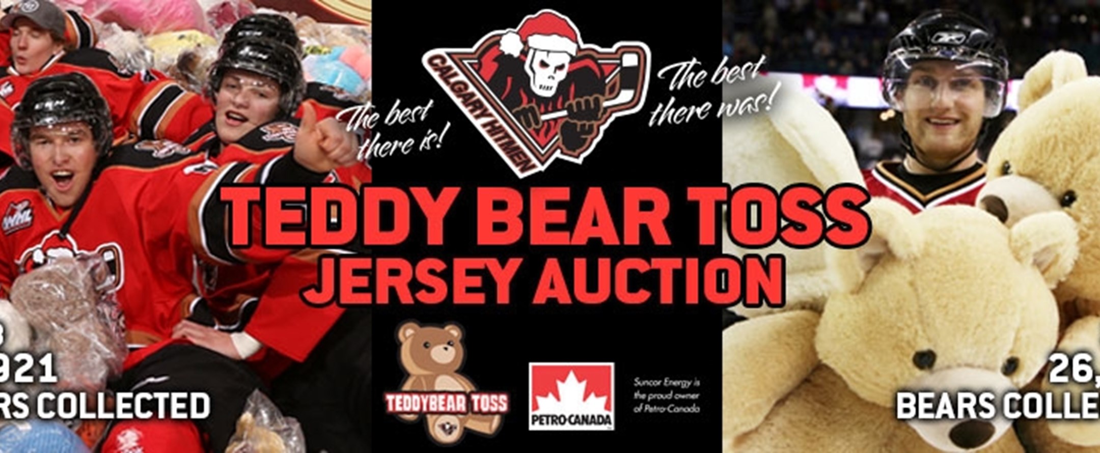 Calgary Hitmen Teddy Bear Toss Jersey Auction