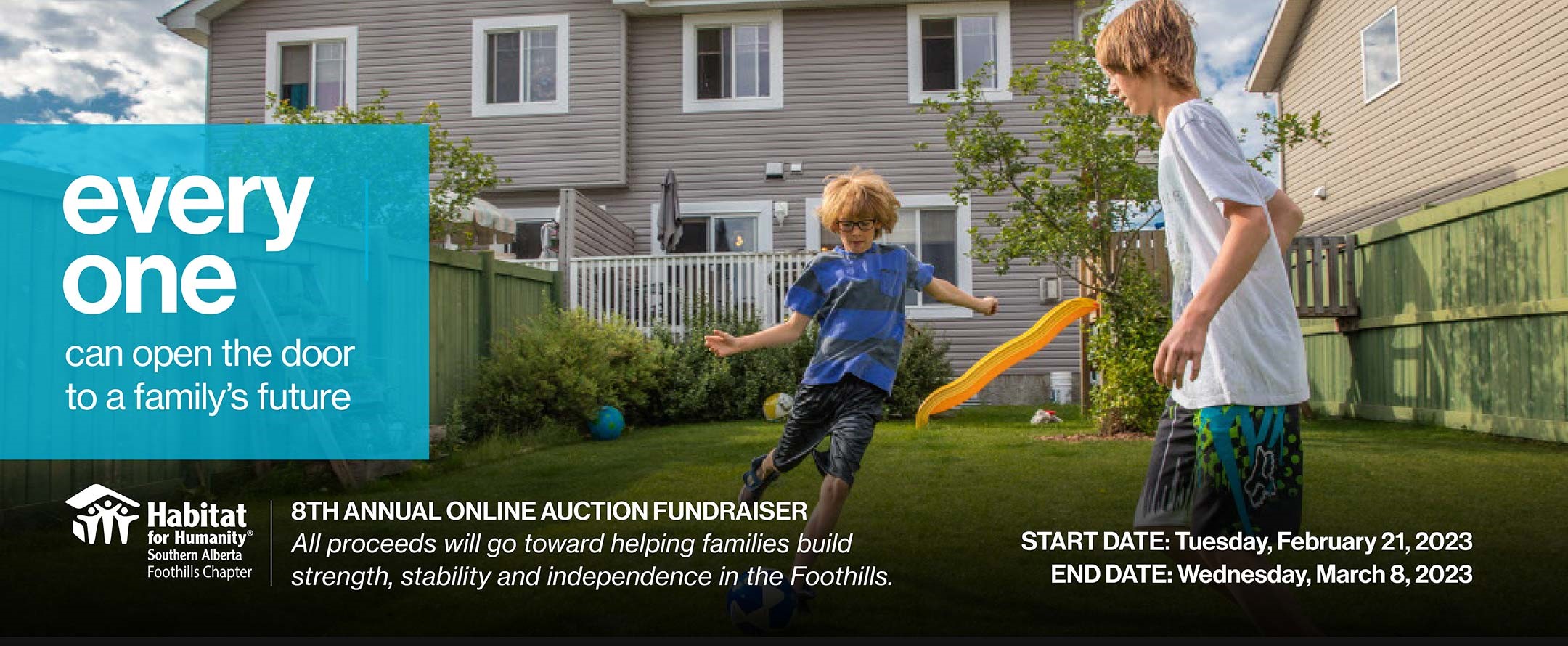 Foothills Habitat 8th Annual Online Auction