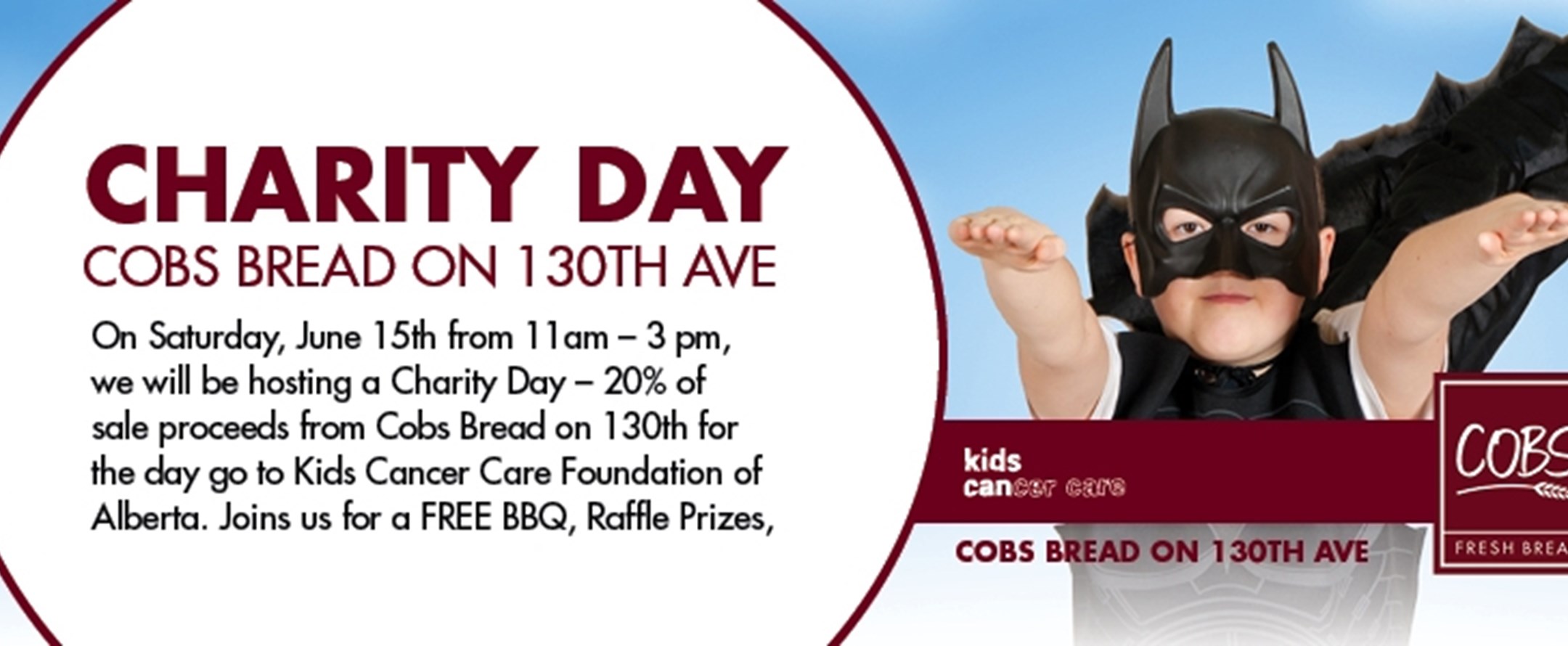 Cobs Bread Charity Day