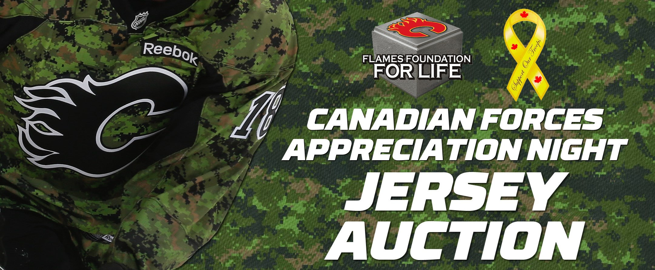 Canadian Armed Forces Flames Camo Jersey Auction