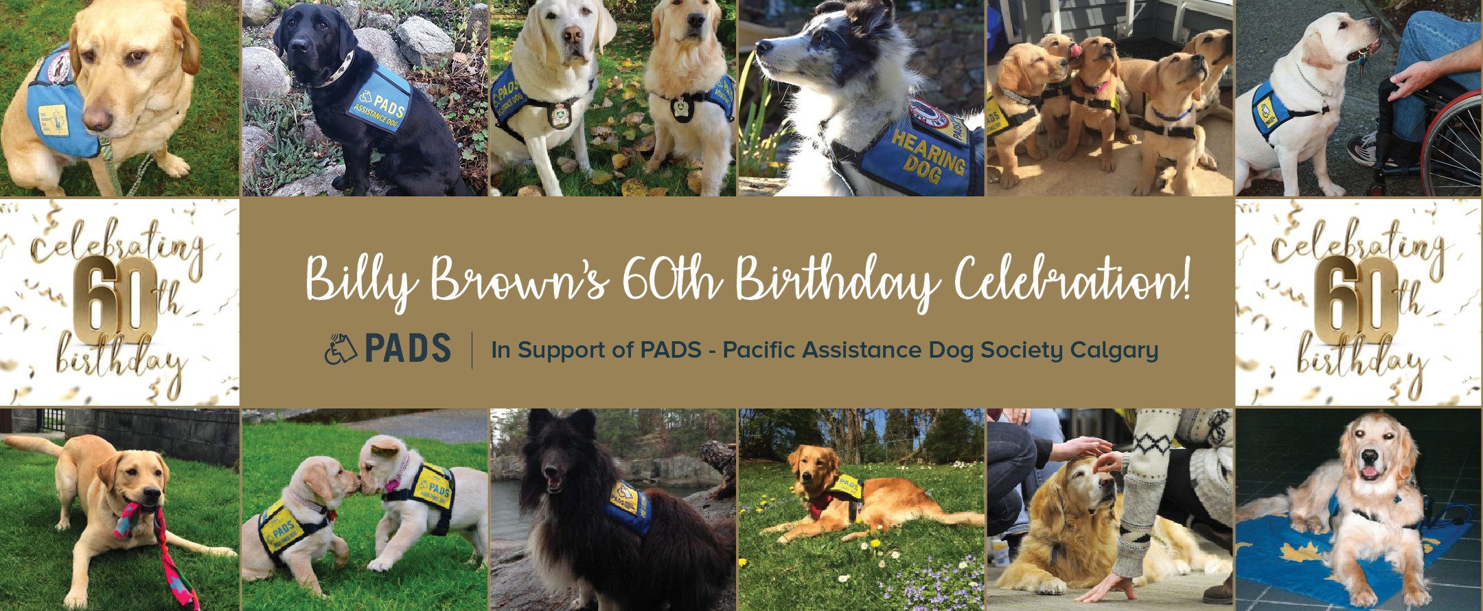 Billy Brown’s 60th for PADS