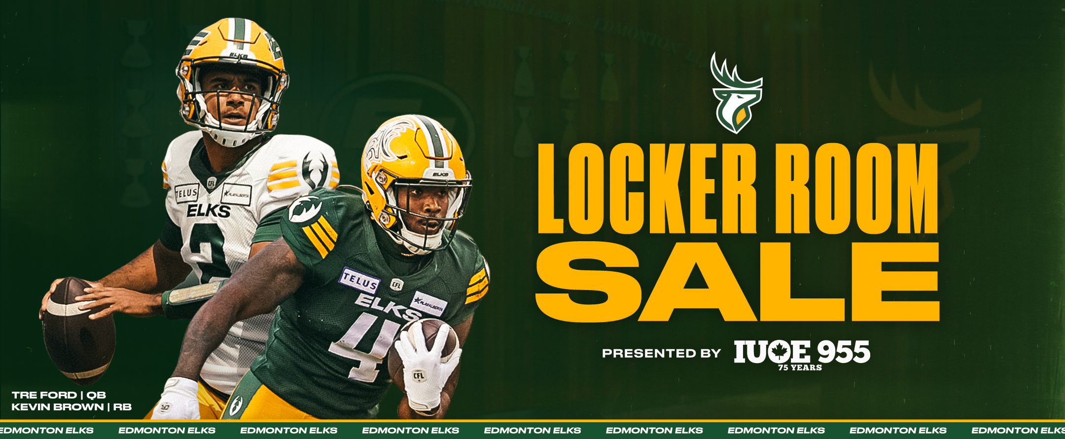 Edmonton Elks Locker Room Sale