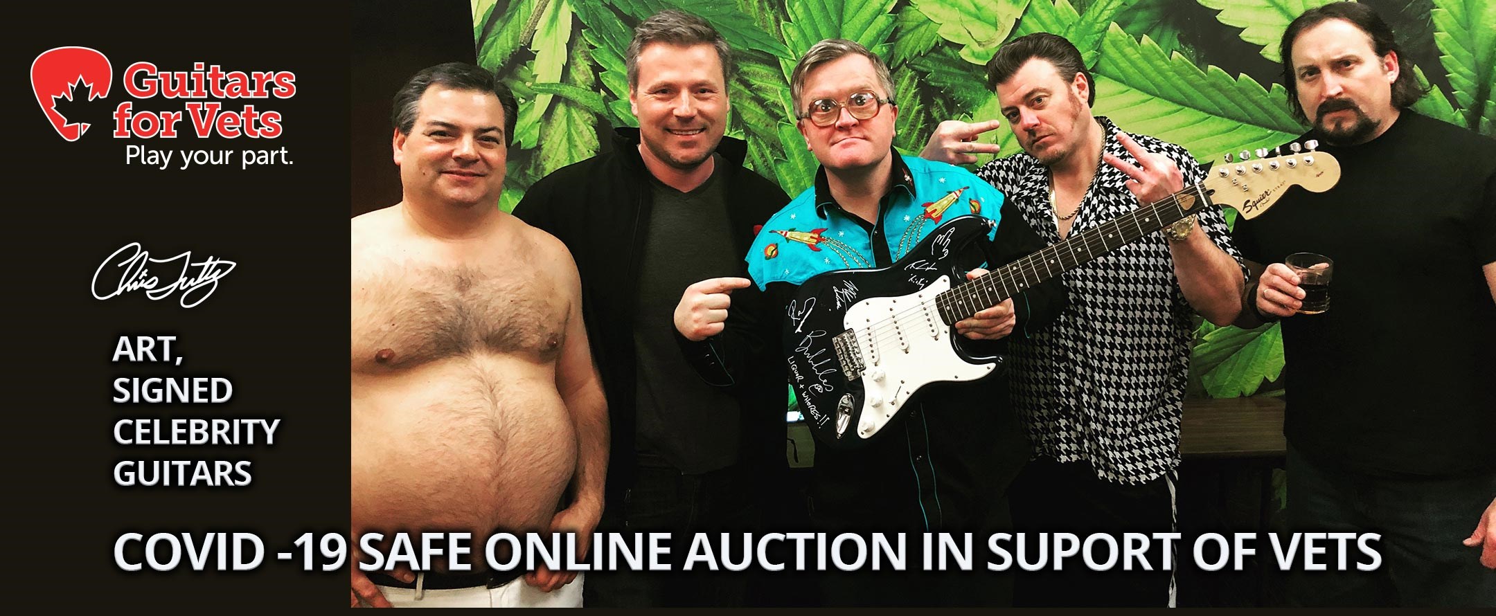 Guitars For Vets Coved-19 Safe Online Auction
